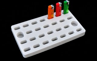 Bandeja termoconformada para 26 mecheros