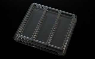 Estuche de 3 cavidades rectangulares