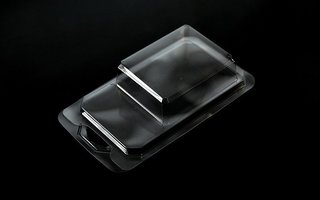 Envase blíster con tapa plana trasera