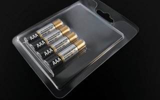 Envase blíster para pilas AAA