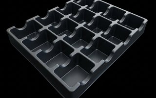 Bandeja 16 cavidades para piezas electrónicas