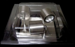 Blíster para base cuadrada de 3 focos