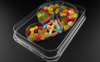 Envase para gominolas con forma de 9