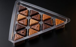 Bandeja para bombones triangulares