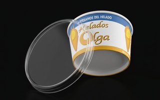 Tapa de 10 cm. para tarrina de cartón